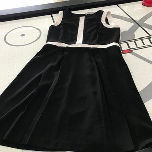 Lauren Ralph Lauren, Size 8, Black and White, Sleeveless Sheath Cocktail Dress